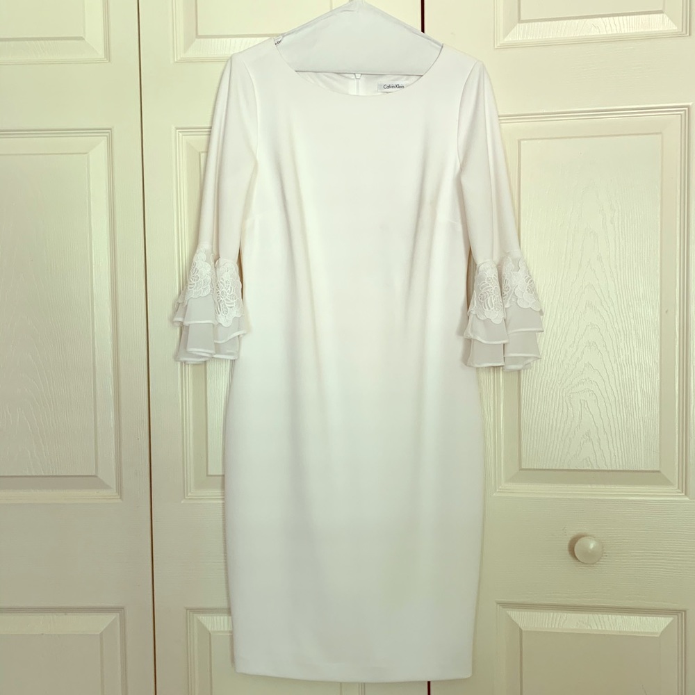 White cocktail dress